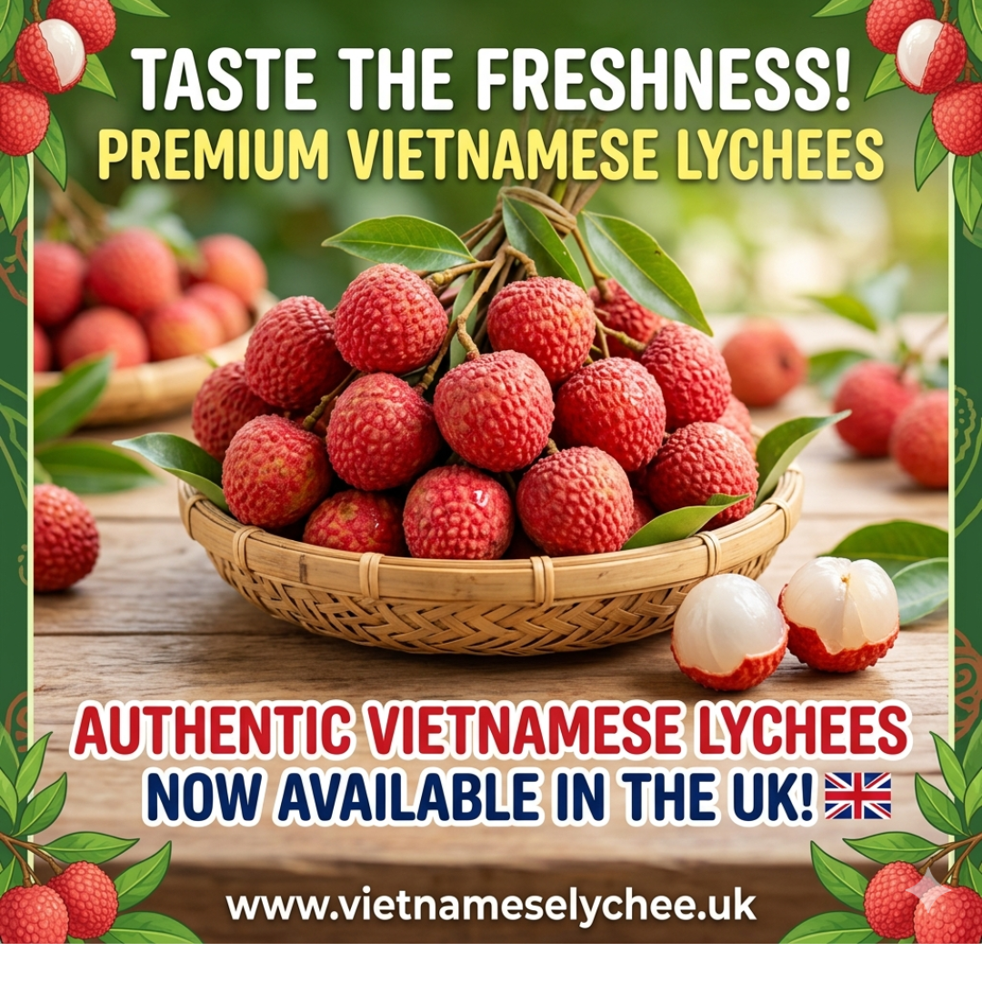 Fresh Vietnamese Lychee – 1kg Box