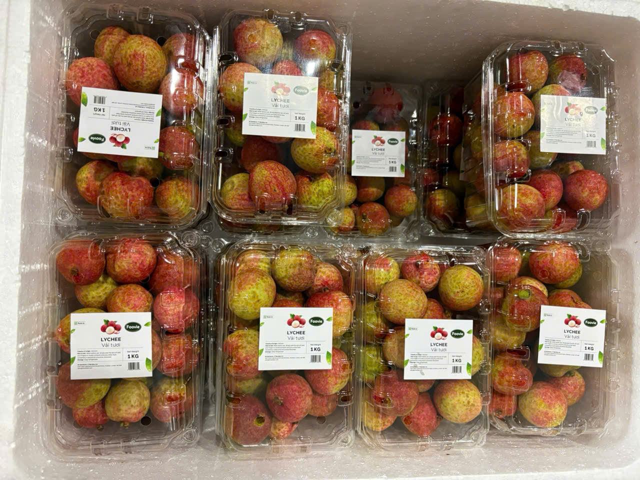 Fresh Vietnamese Lychee – 1kg Box
